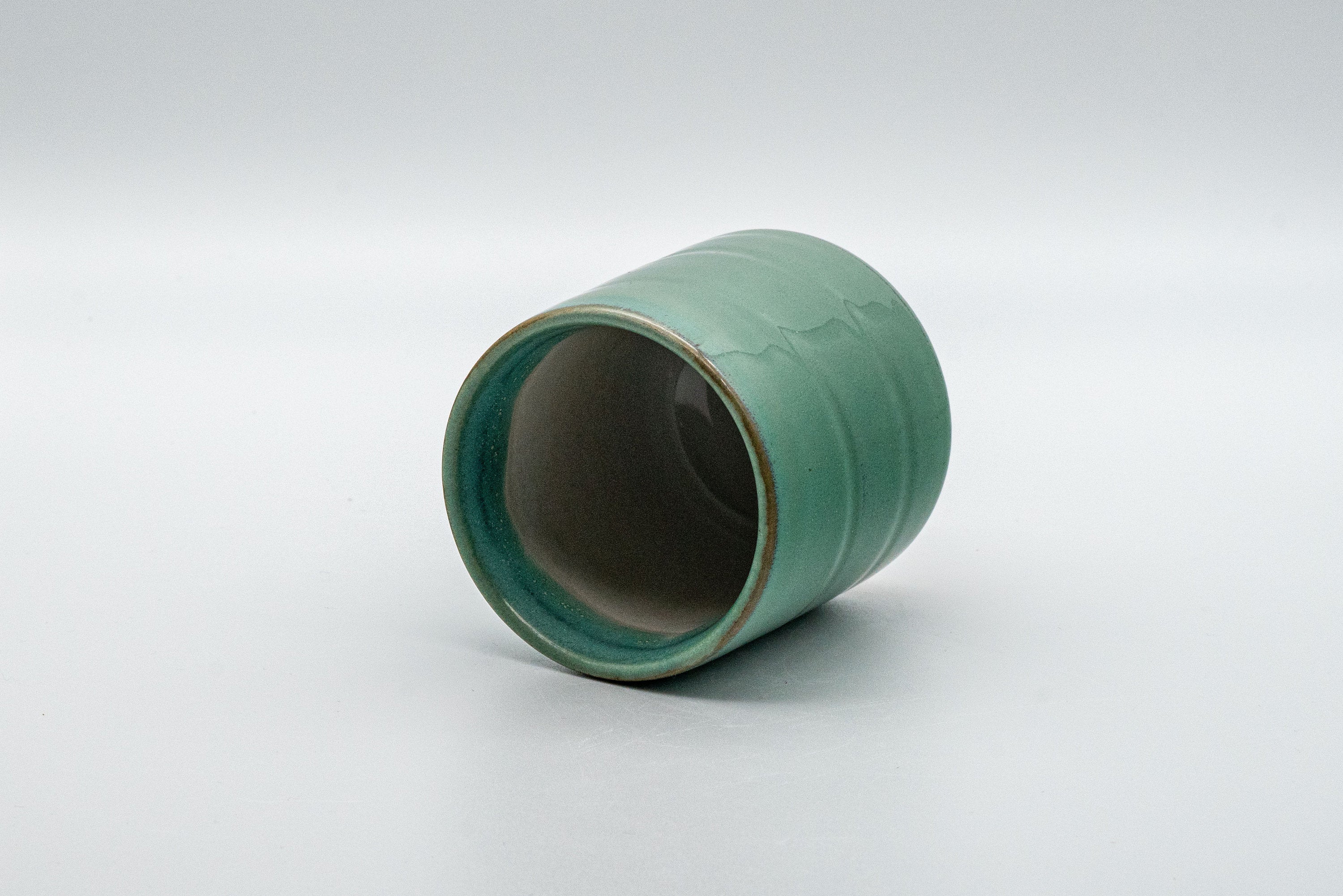 Japanese Teacup - Turquoise Tsutsu-gata Yunomi - 150ml