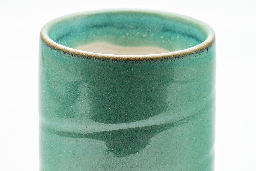Japanese Teacup - Turquoise Tsutsu-gata Yunomi - 150ml