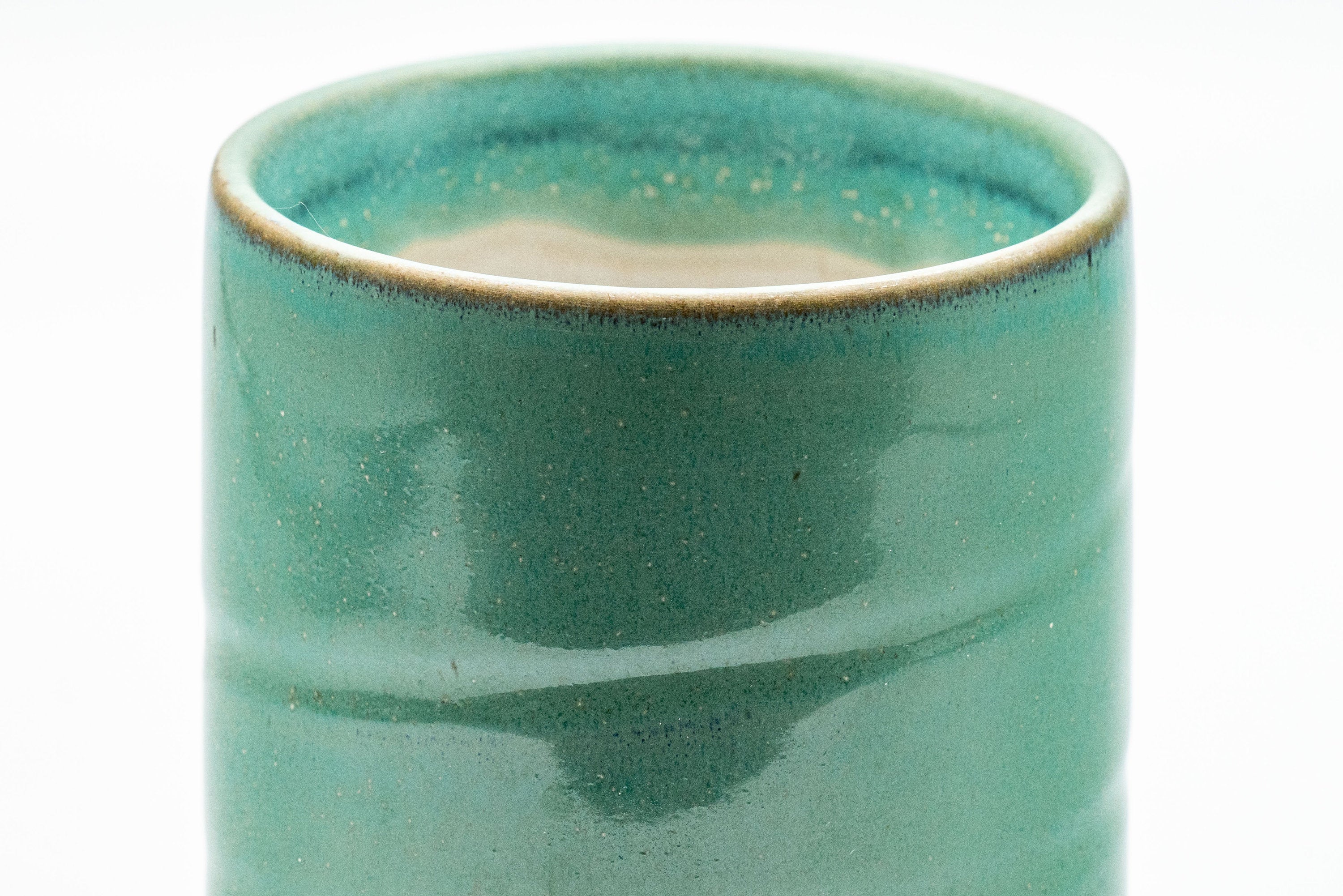 Japanese Teacup - Turquoise Tsutsu-gata Yunomi - 150ml