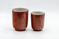 Japanese Teacups - Couple's Pair of Hantsutsu-gata Meoto Yunomi