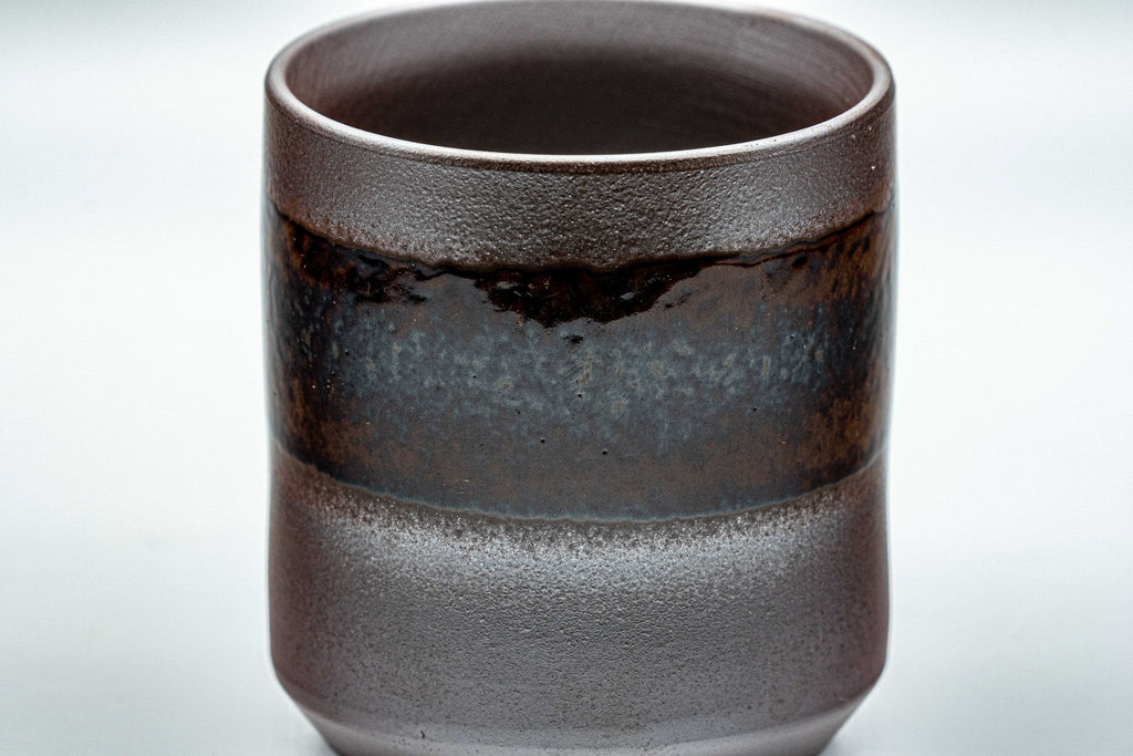 Japanese Teacups - Pair of Tsutsu-gata Banko-yaki Yunomi - 120ml