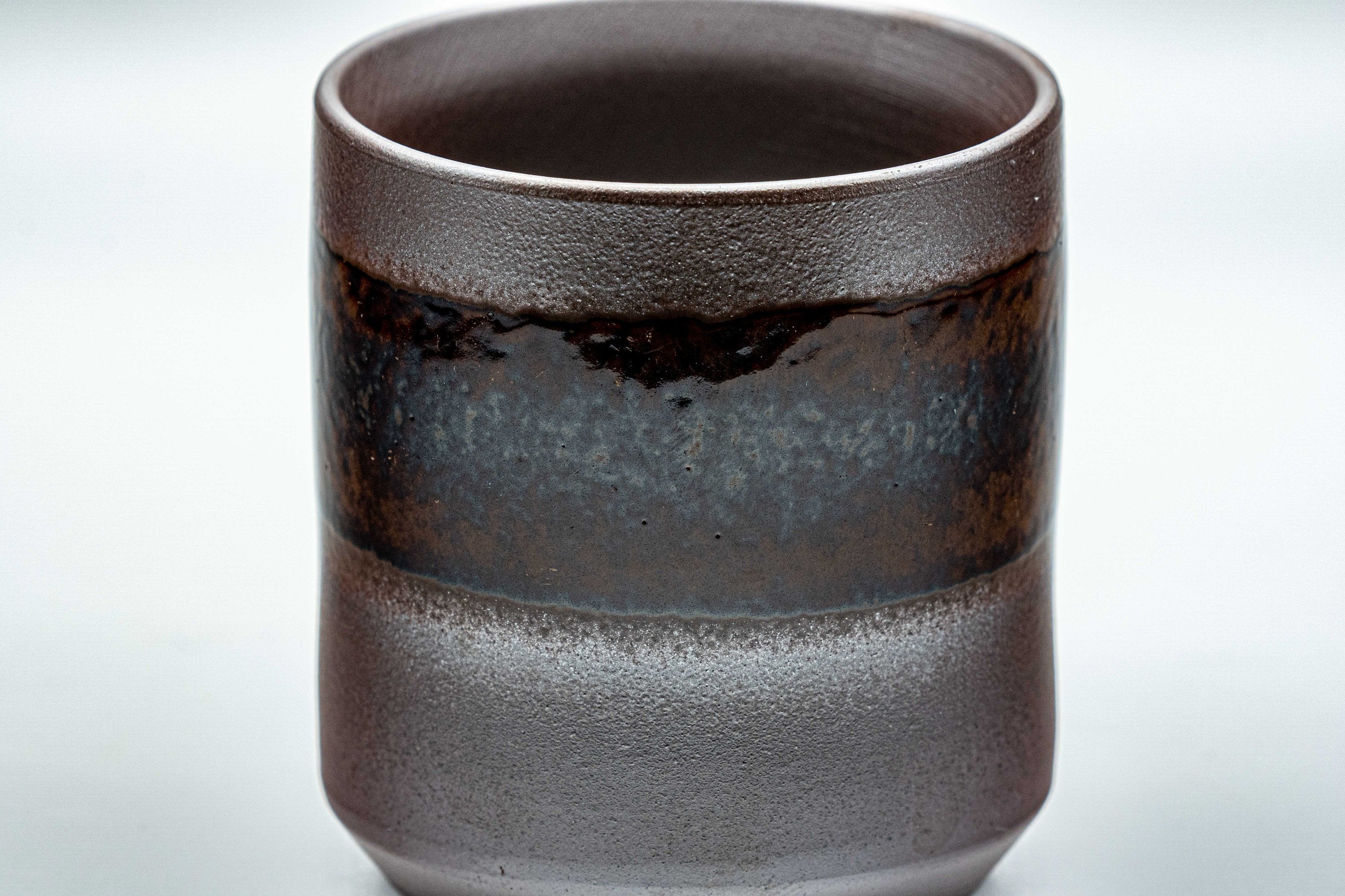 Japanese Teacups - Pair of Tsutsu-gata Banko-yaki Yunomi - 120ml