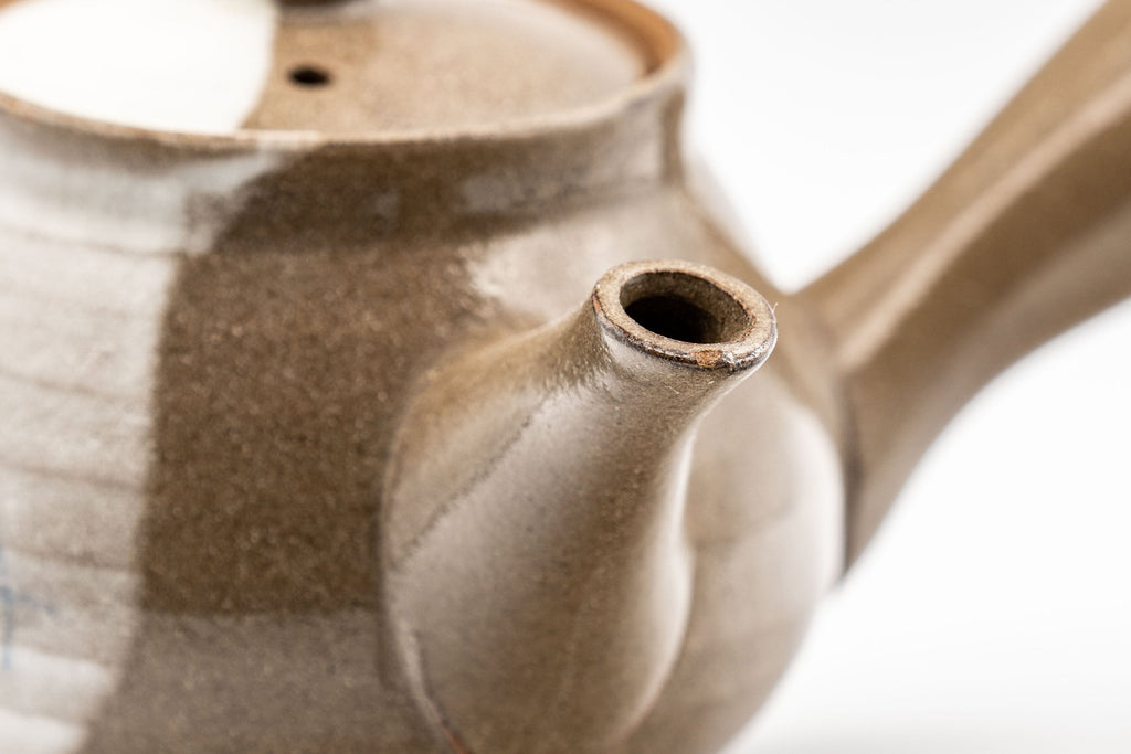 Japanese Tea Set - Nasu-gata Debeso Kyusu with 4 Tsutsu-gata Yunomi - 375ml
