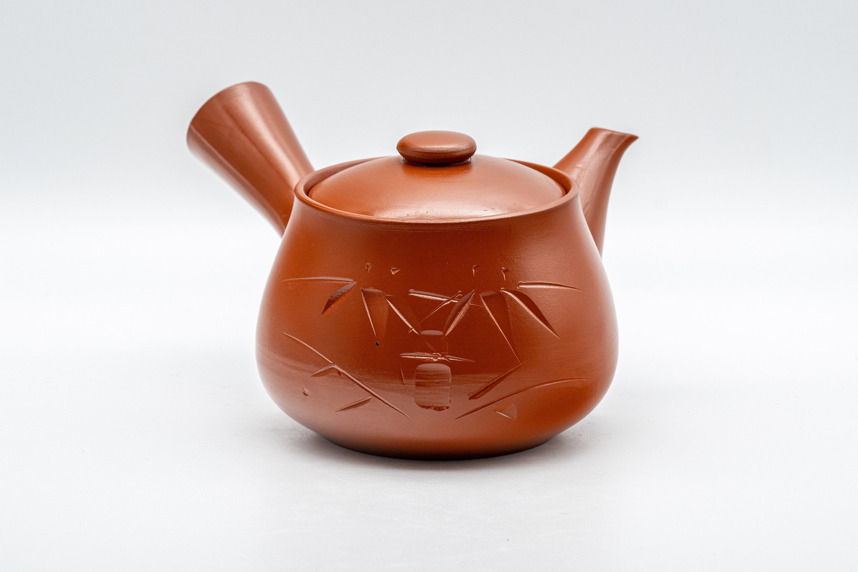 Japanese Tea Set - Tokoname-yaki Nasu-gata Debeso Kyusu with 5 Yunomi - 300ml