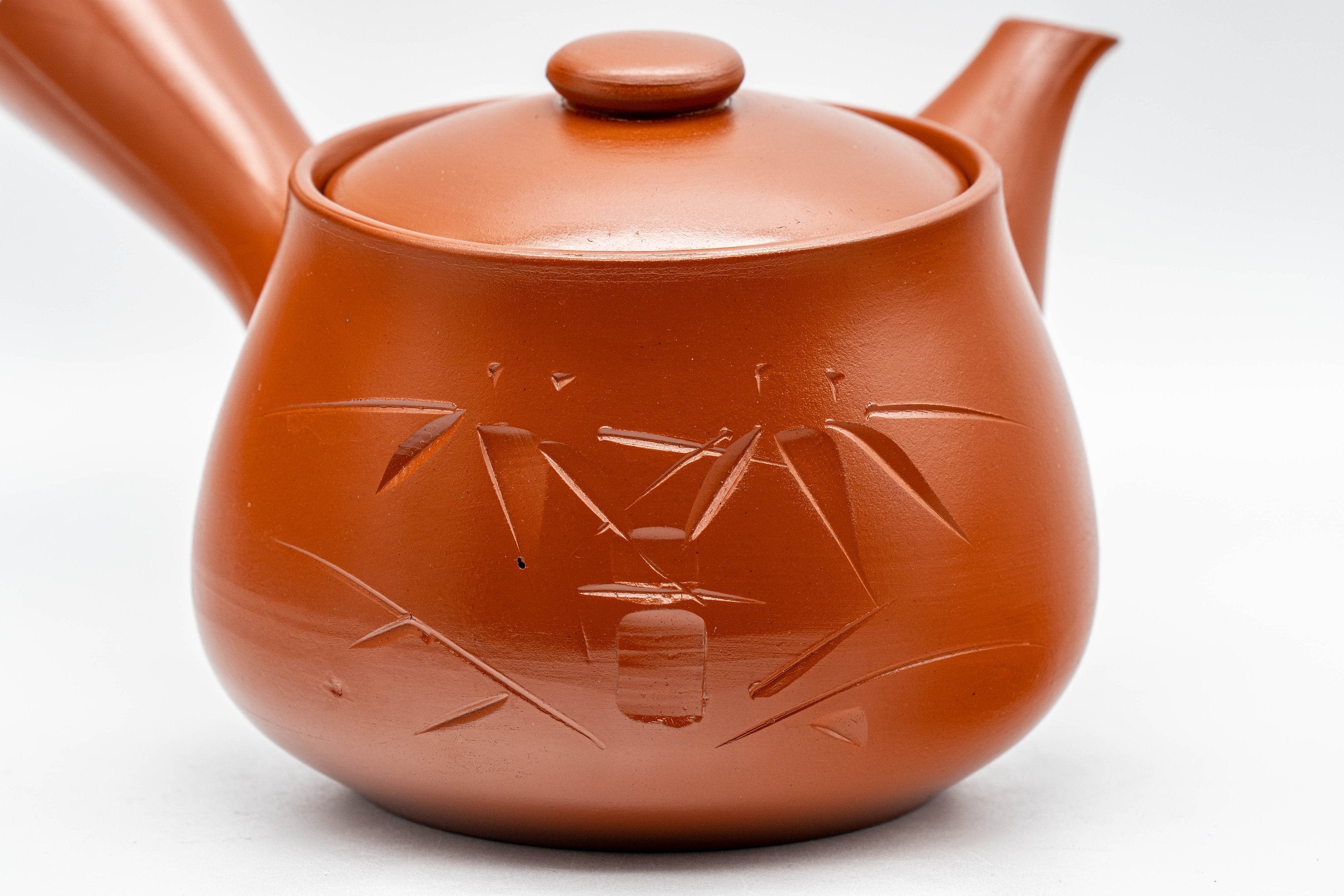 Japanese Tea Set - Tokoname-yaki Nasu-gata Debeso Kyusu with 5 Yunomi - 300ml