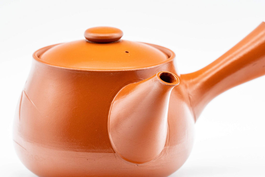 Japanese Tea Set - Tokoname-yaki Nasu-gata Debeso Kyusu with 5 Yunomi - 300ml