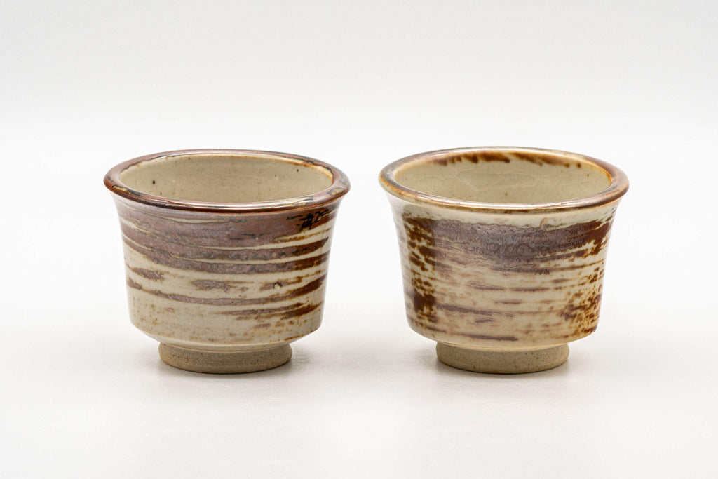 Japanese Tea Set - Hakeme Do-ake Houhin with 2 Senchawan - 130ml