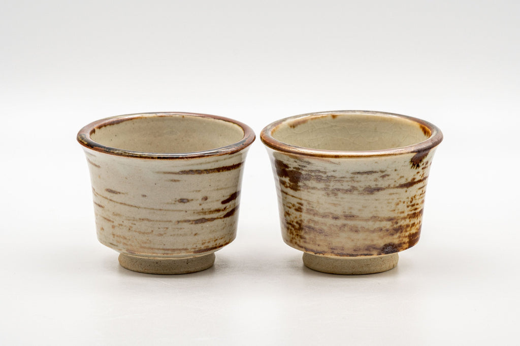Japanese Tea Set - Hakeme Do-ake Houhin with 2 Senchawan - 130ml