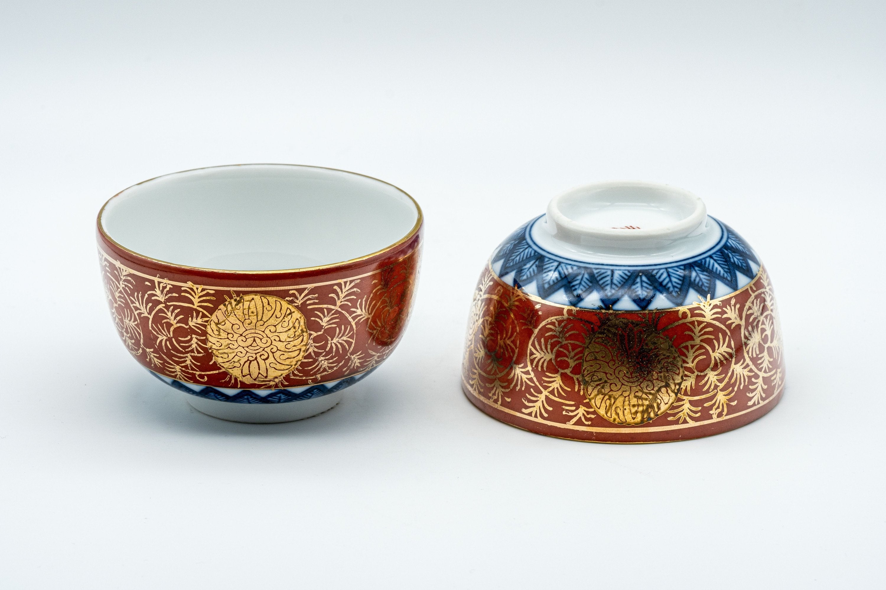 Japanese Tea Set - 九谷永楽 Kutani-yaki Porcelain Debeso Kyusu with 2 Senchawan - 250ml