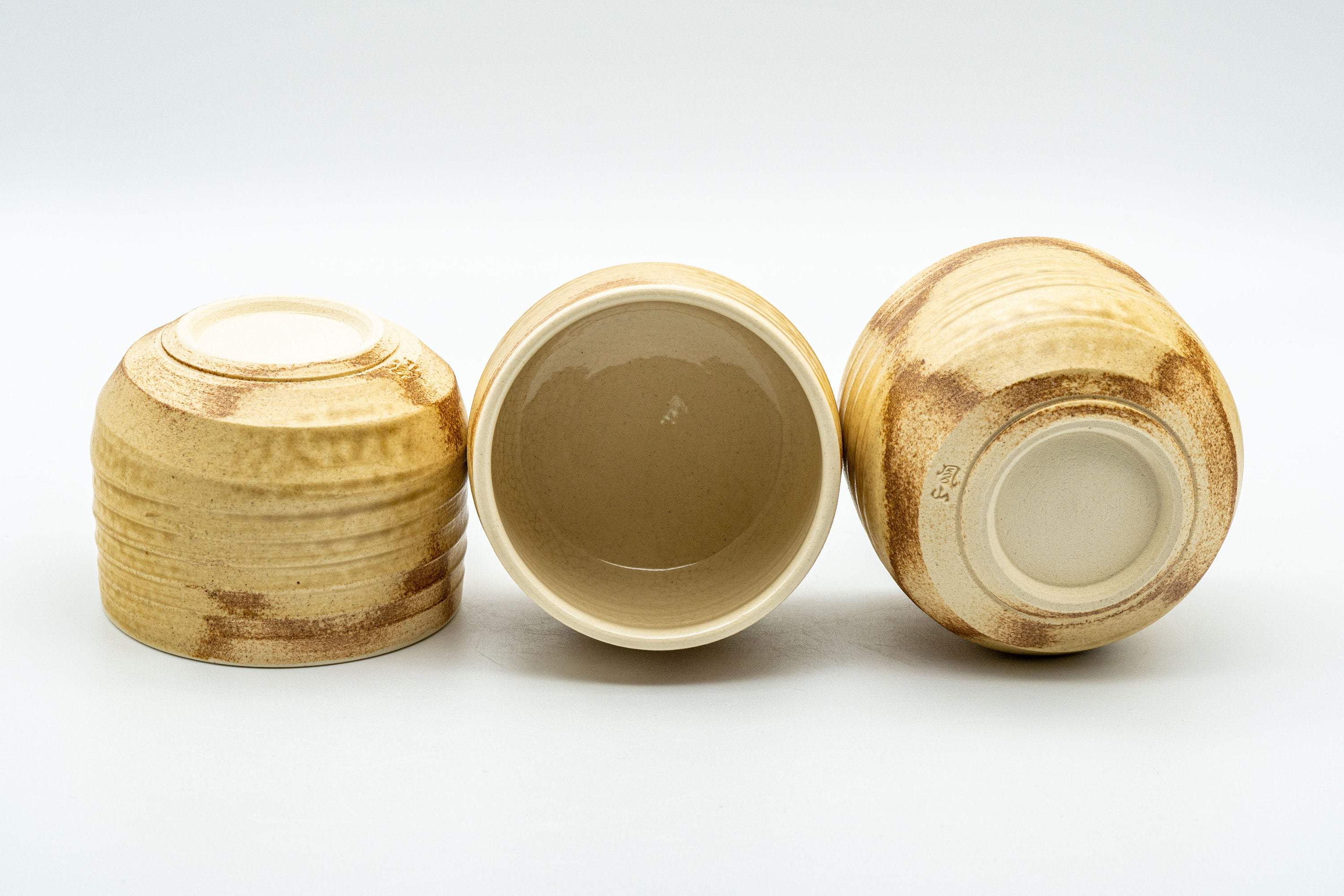 Japanese Tea Set - 夙山 Nasu-gata Do-ake Kyusu with 3 Yunomi - 575ml