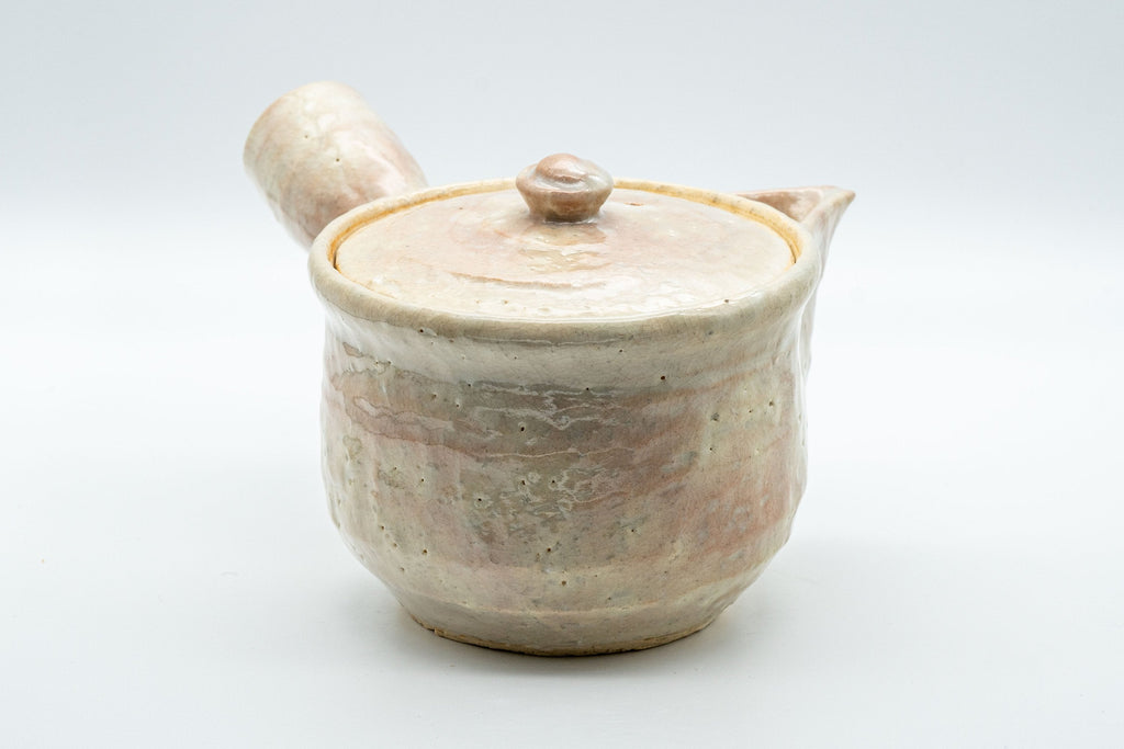Japanese Tea Set - 萩焼 Hagi-yaki Houhin-style Do-ake Kyusu with 6 Senchawan - 450ml