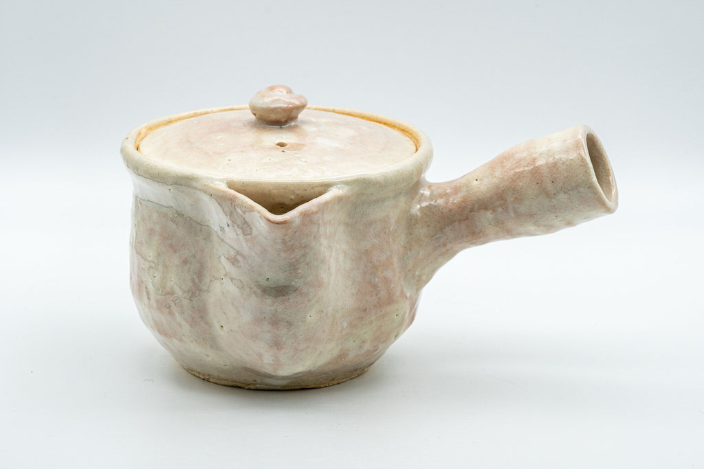 Japanese Tea Set - 萩焼 Hagi-yaki Houhin-style Do-ake Kyusu with 6 Senchawan - 450ml