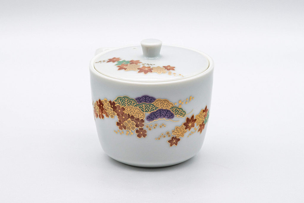 Japanese Senchado Tea Set - Porcelain Houhin, Katakuchi, and 4 Gyokurowan - 125ml