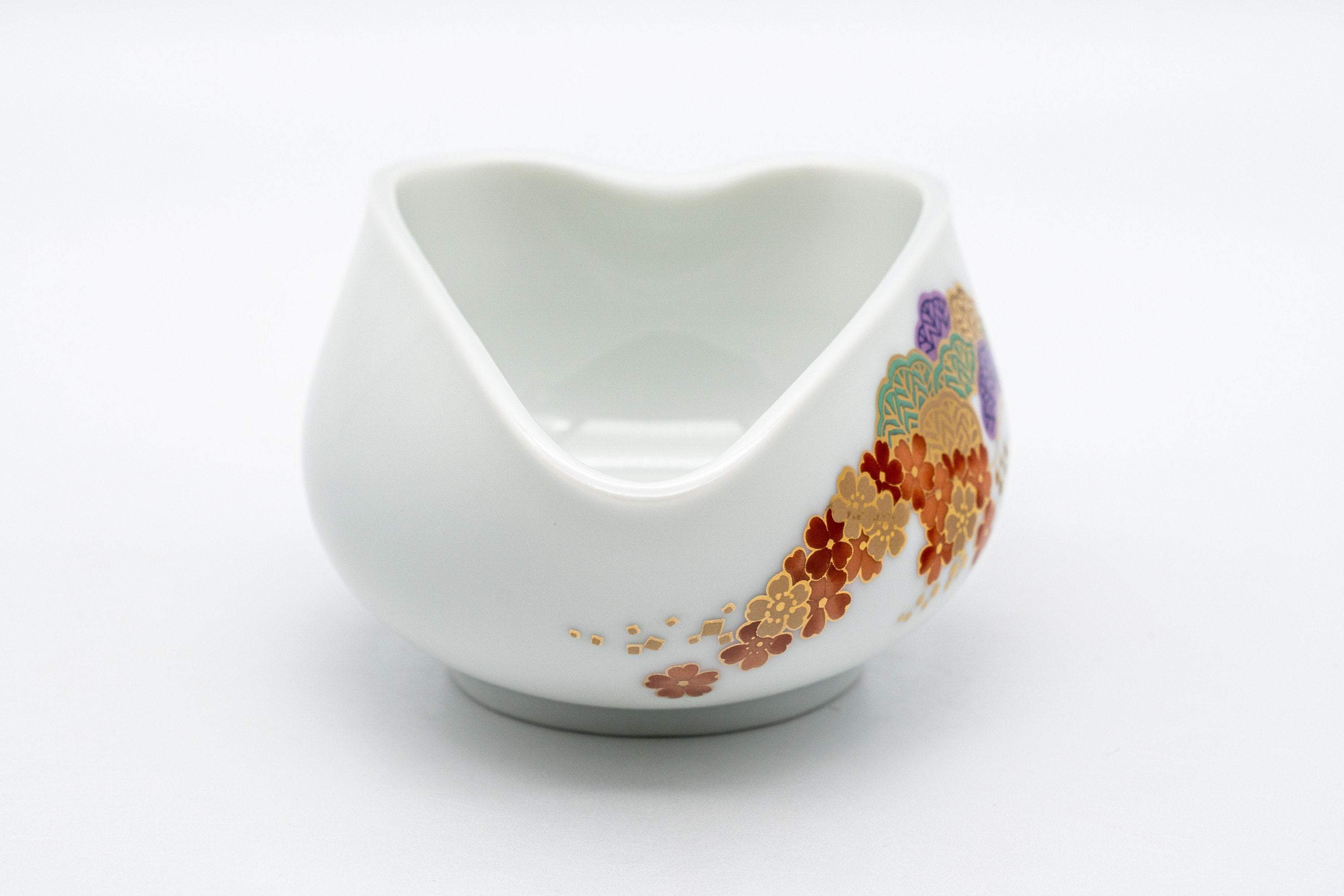 Japanese Senchado Tea Set - Porcelain Houhin, Katakuchi, and 4 Gyokurowan - 125ml