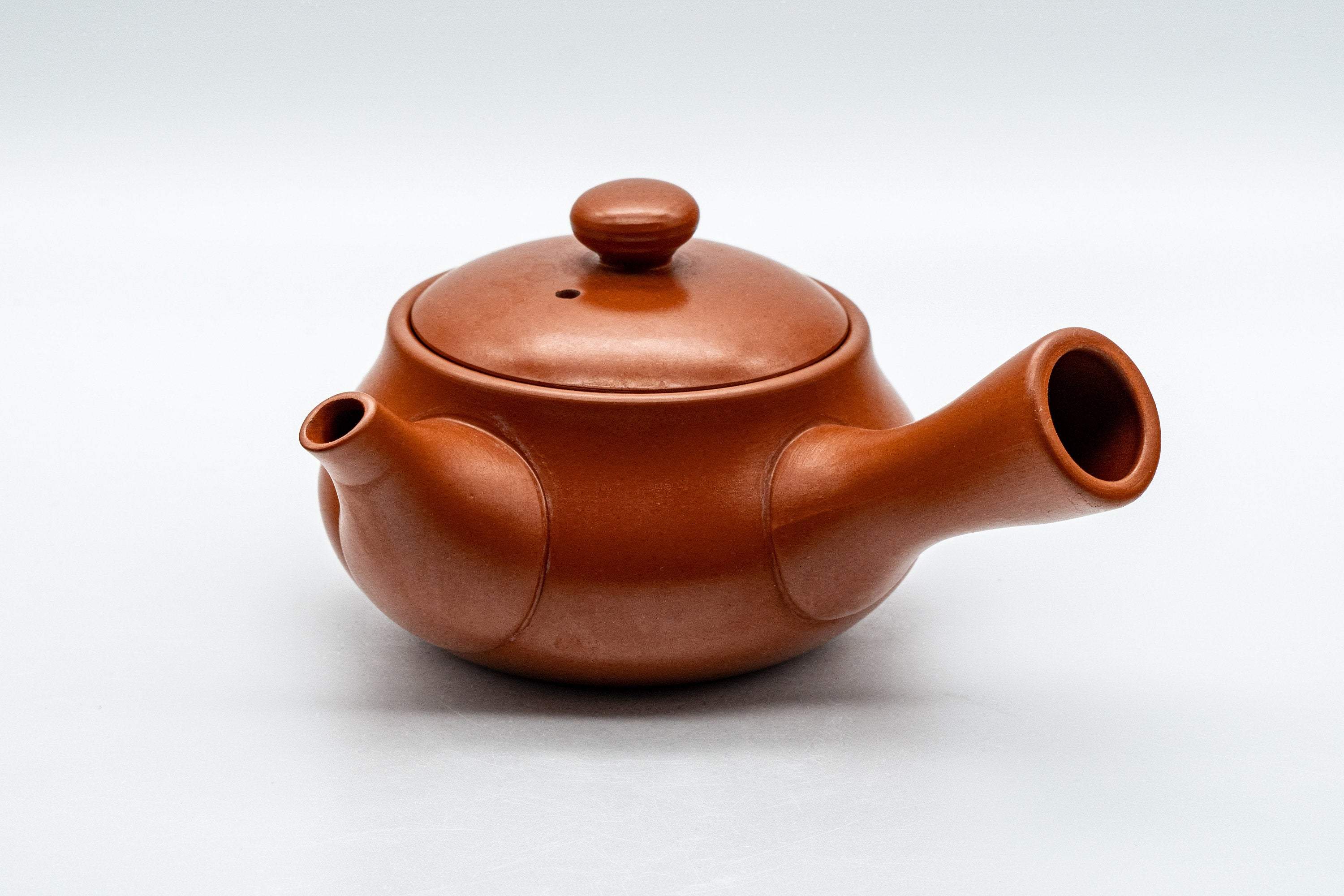 Japanese Kyusu - Calligraphy Nasu-gata Tokoname-yaki Debeso Teapot - 220ml
