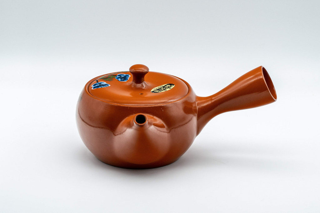 Japanese Kyusu - 伊勢窯 Floral Tokoname-yaki Teapot - 350ml