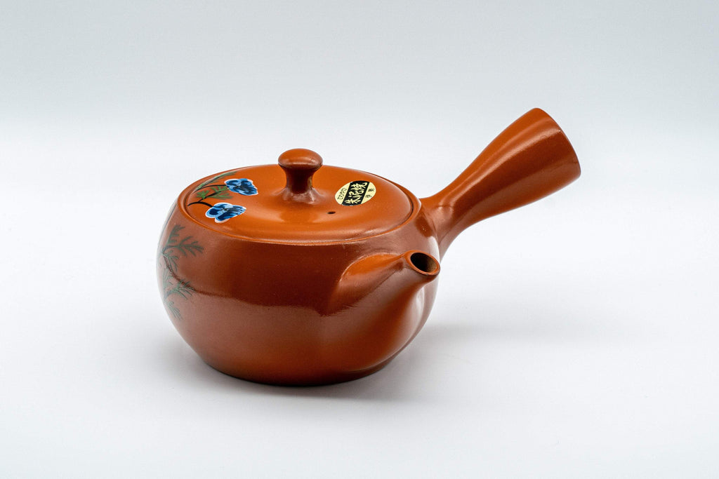 Japanese Kyusu - 伊勢窯 Floral Tokoname-yaki Teapot - 350ml