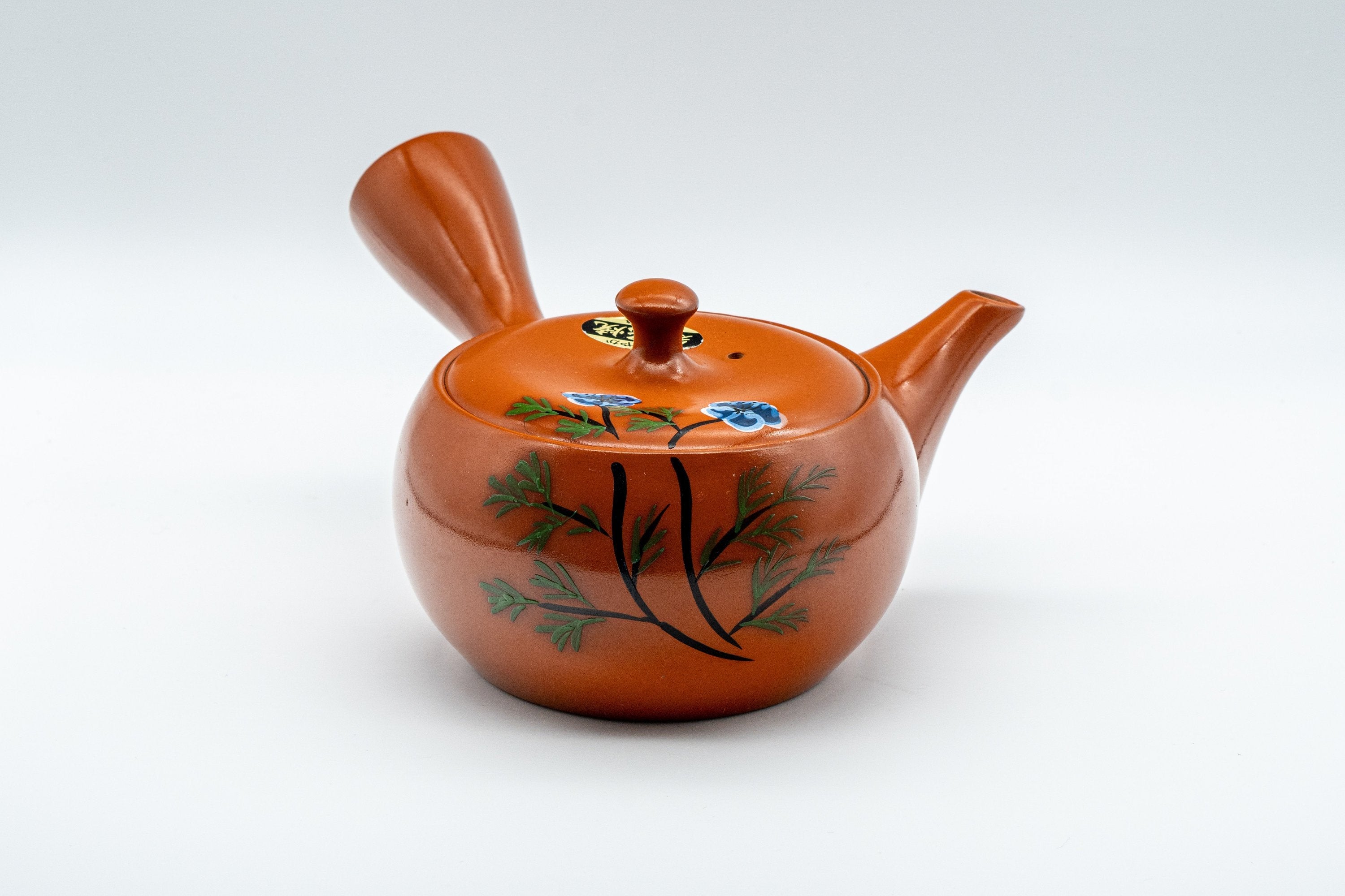 Japanese Kyusu - 伊勢窯 Floral Tokoname-yaki Teapot - 350ml