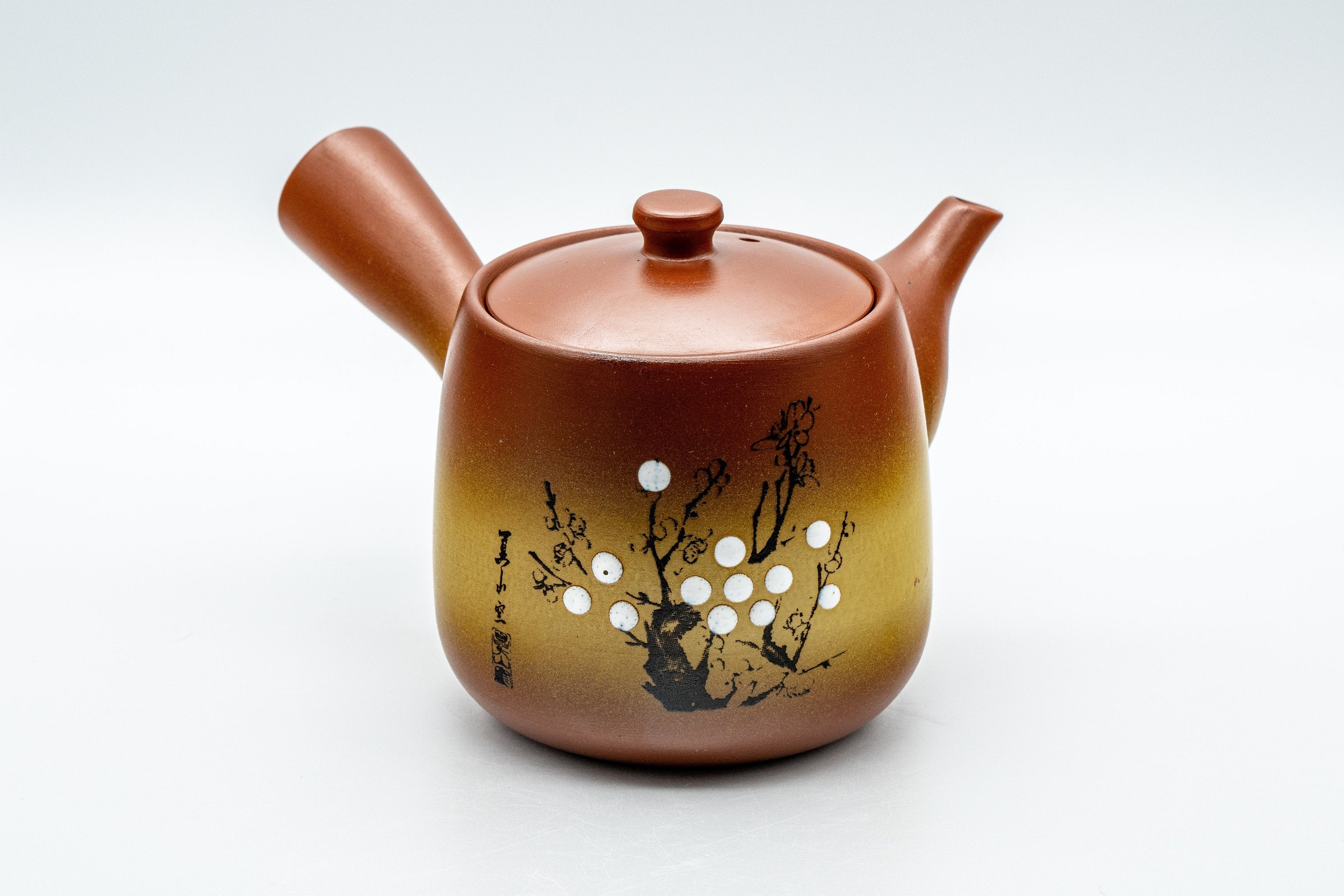 Japanese Kyusu - Plum Blossom Tokoname-yaki Teapot - 325ml