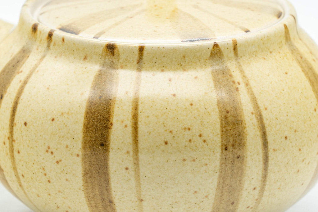 Japanese Kyusu - Striped Hiramaru-gata Debeso Teapot - 275ml