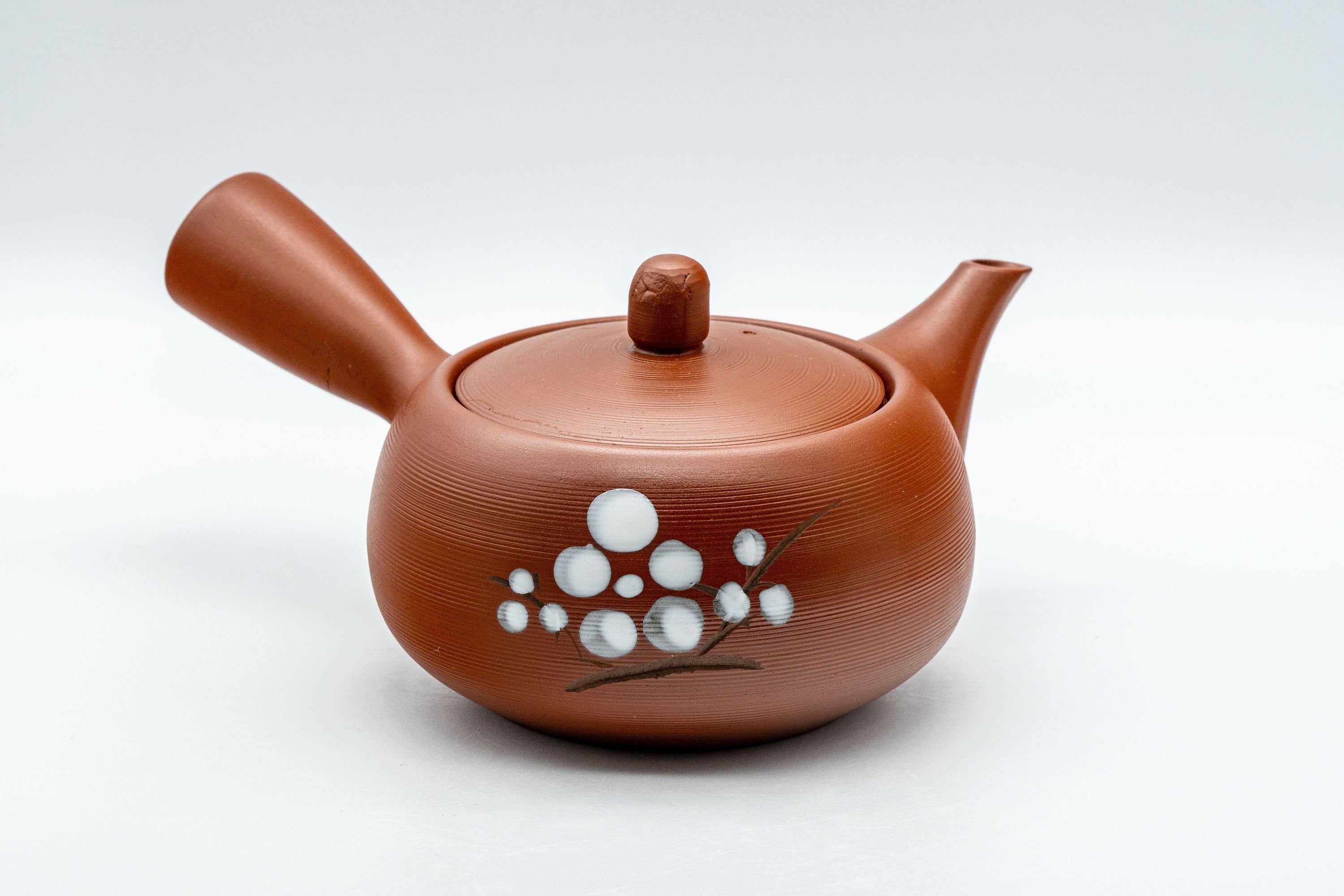 Japanese Kyusu - 常滑焼 Plum Blossom Tokoname-yaki Debeso Teapot - 350ml