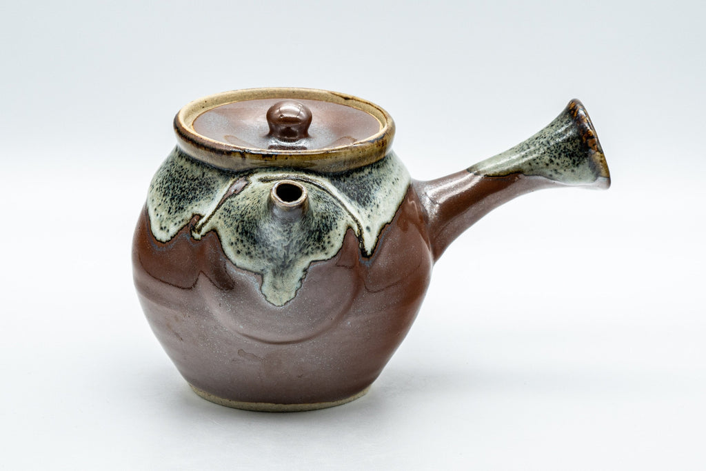 Japanese Tea Set - Maru-gata Do-ake Kyusu with 5 Yunomi