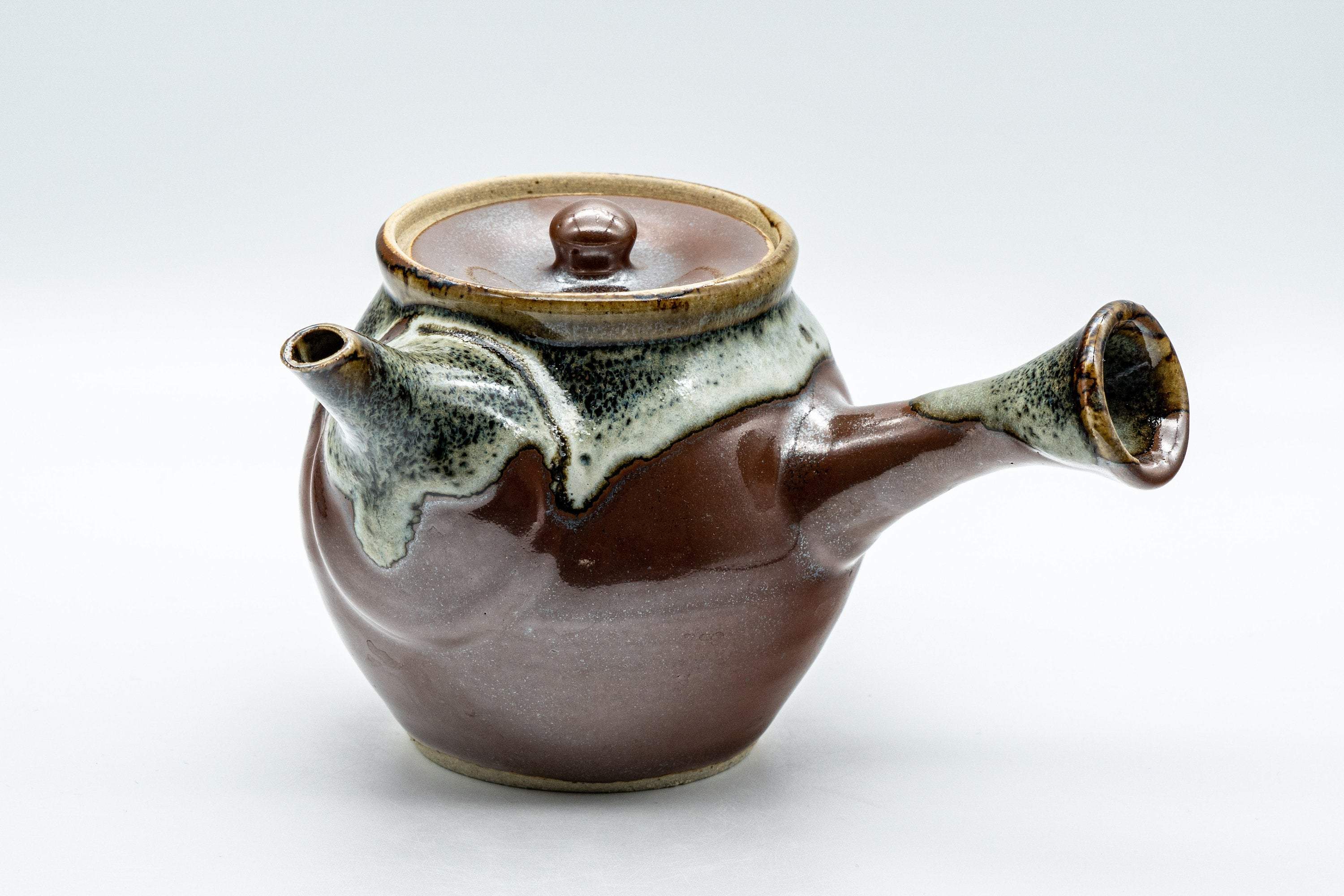 Japanese Tea Set - Maru-gata Do-ake Kyusu with 5 Yunomi