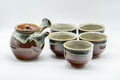 Japanese Tea Set - Maru-gata Do-ake Kyusu with 5 Yunomi