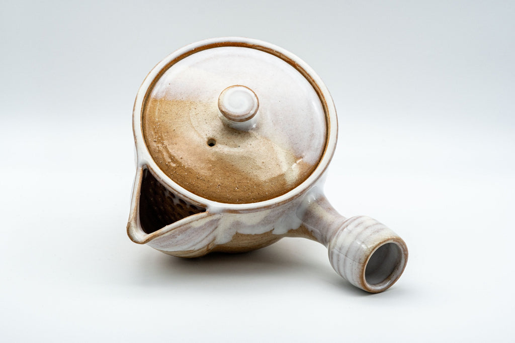 Japanese Tea Set - 萩殿窯 Hagi-yaki Houhin-style Do-ake Kyusu with 5 Senchawan - 450ml