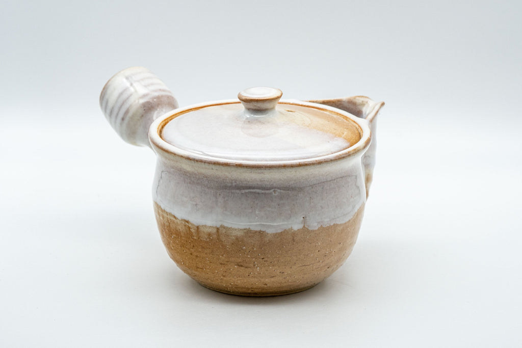 Japanese Tea Set - 萩殿窯 Hagi-yaki Houhin-style Do-ake Kyusu with 5 Senchawan - 450ml