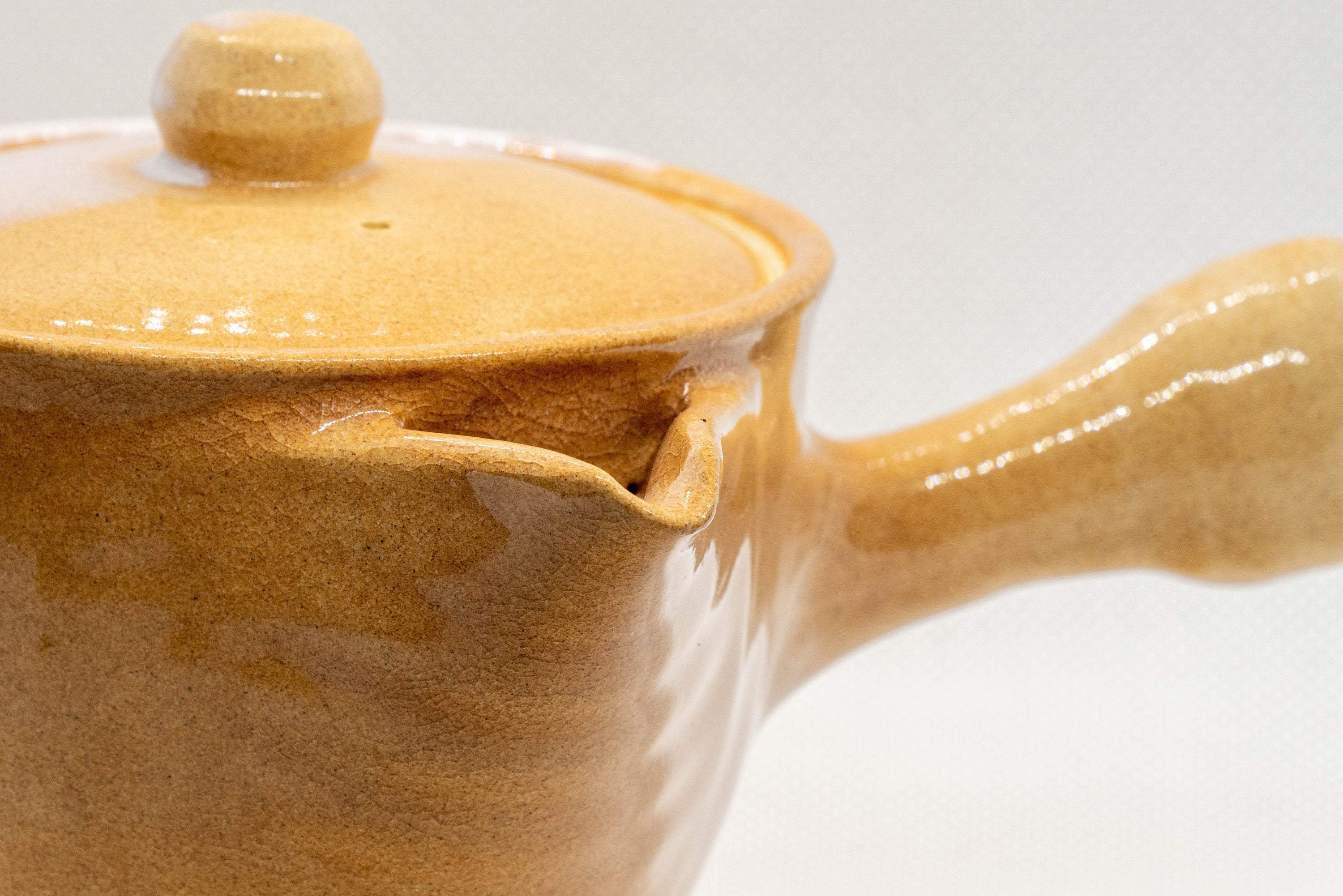 Japanese Kyusu - Houhin-style Hagi-yaki Do-ake Teapot - 300ml
