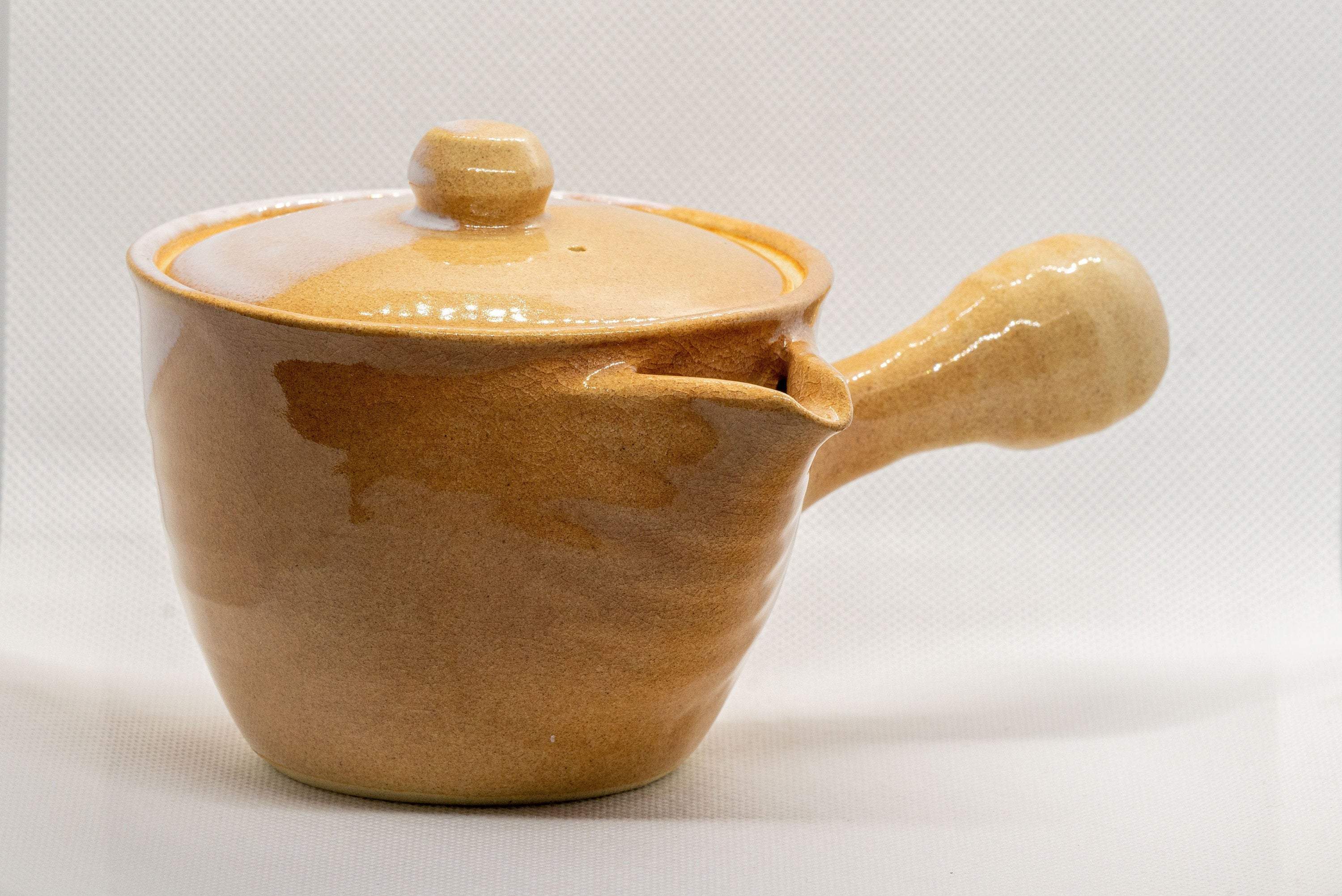 Japanese Kyusu - Houhin-style Hagi-yaki Do-ake Teapot - 300ml
