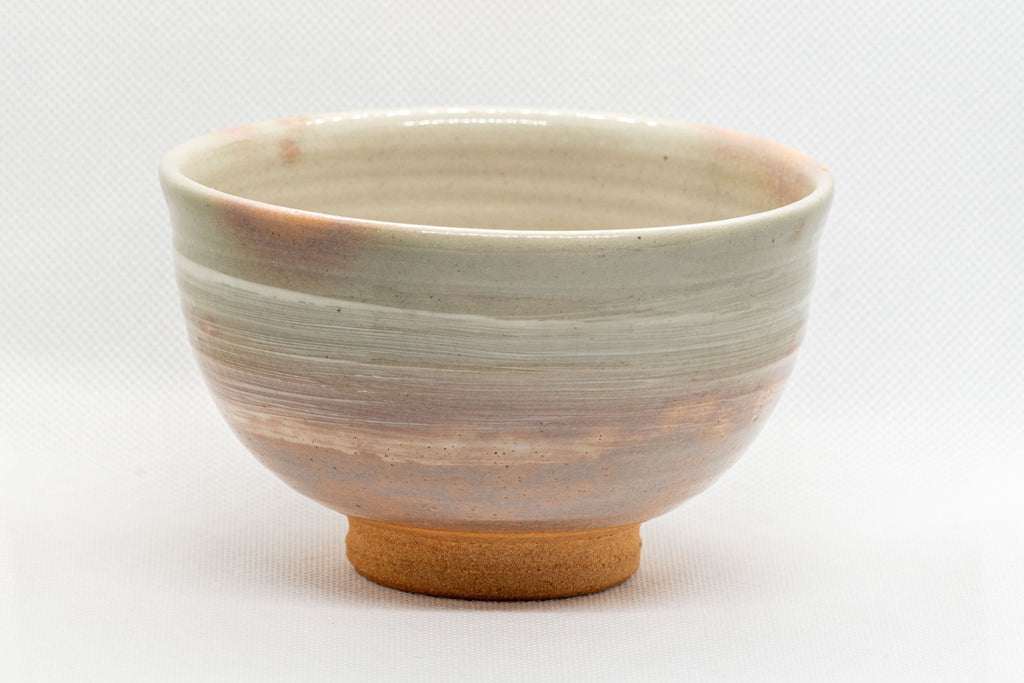 Japanese Matcha Bowl - Shigaraki-yaki Gohonte Wan-nari Chawan - Nishio Kashu