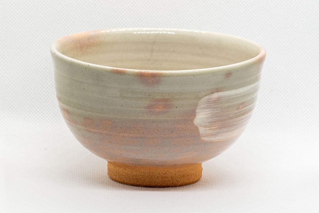 Japanese Matcha Bowl - Shigaraki-yaki Gohonte Wan-nari Chawan - Nishio Kashu