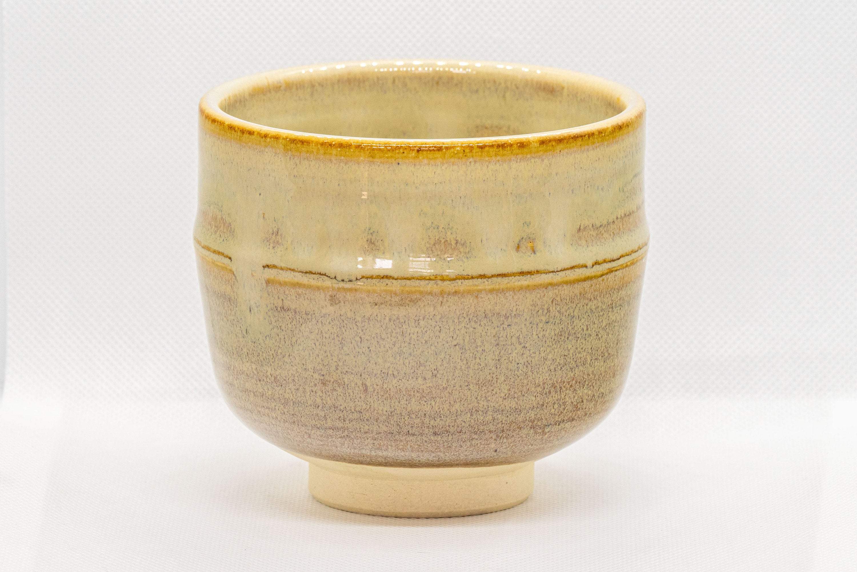 Japanese Matcha Bowl - 赤膚山 Akiyama Kiln Tsutsu-gata Akahada-yaki Chawan - 475ml