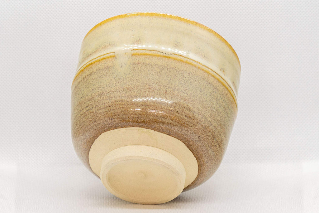 Japanese Matcha Bowl - 赤膚山 Akiyama Kiln Tsutsu-gata Akahada-yaki Chawan - 475ml