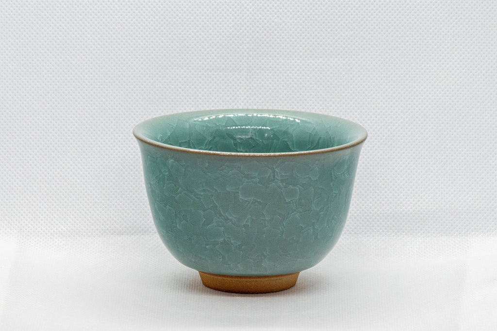 Japanese Teacup - Tachikichi (橘吉) Robin's Egg Blue Celadon Yunomi - 160ml