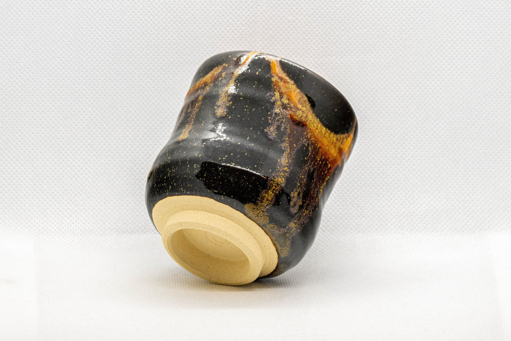 Japanese Teacup - Drip-Glazed Tsutsu-gata Yunomi - 160ml