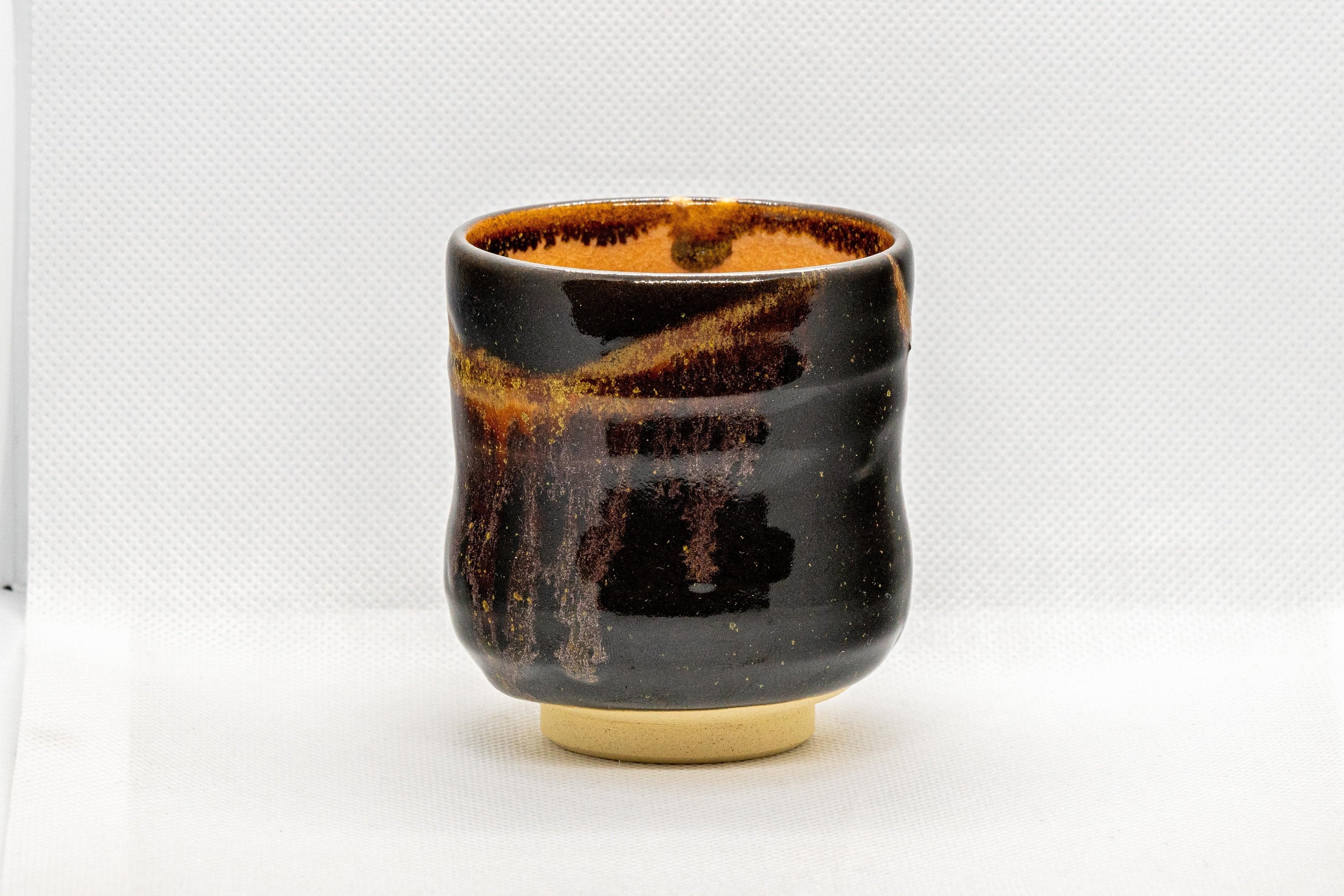 Japanese Teacup - Drip-Glazed Tsutsu-gata Yunomi - 160ml