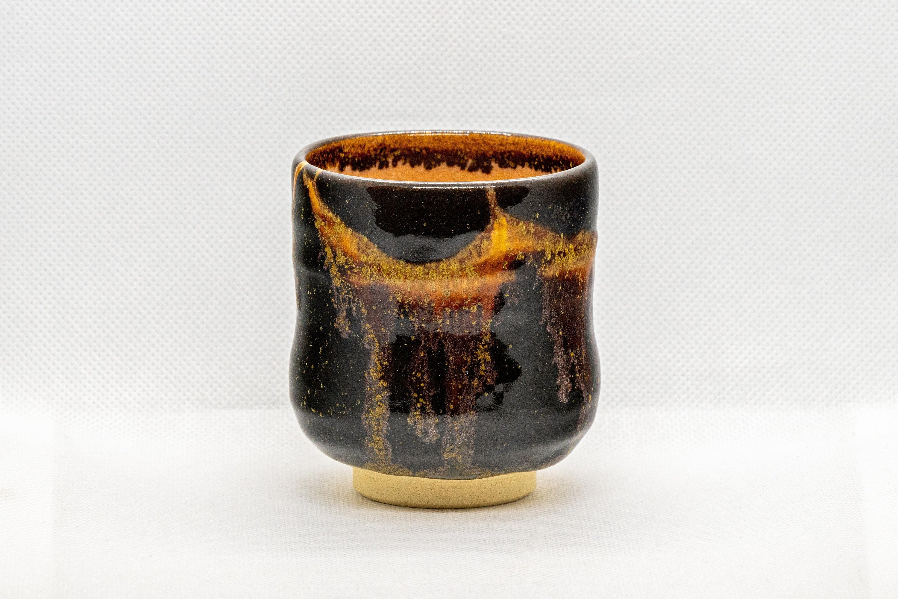 Japanese Teacup - Drip-Glazed Tsutsu-gata Yunomi - 160ml