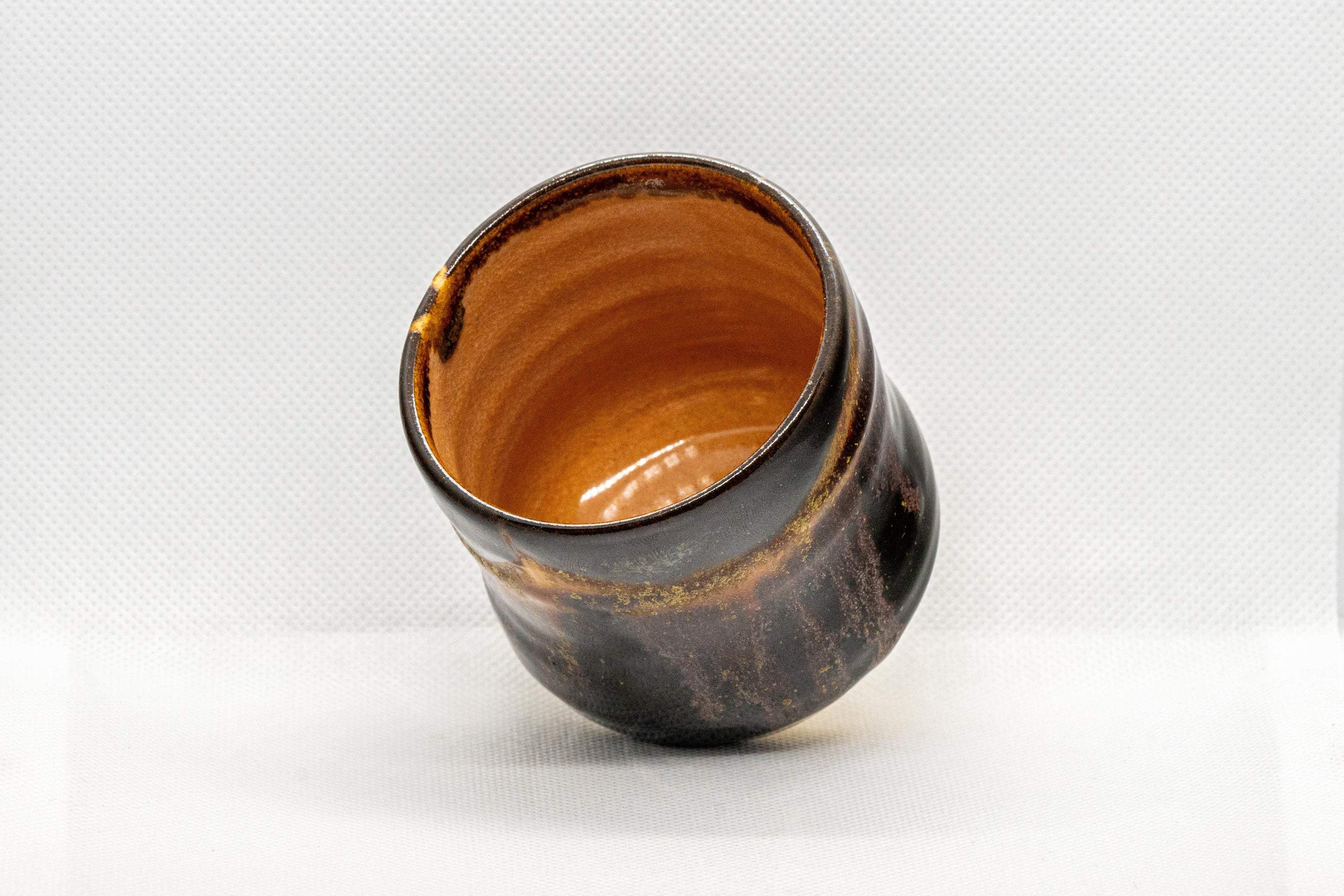 Japanese Teacup - Drip-Glazed Tsutsu-gata Yunomi - 160ml