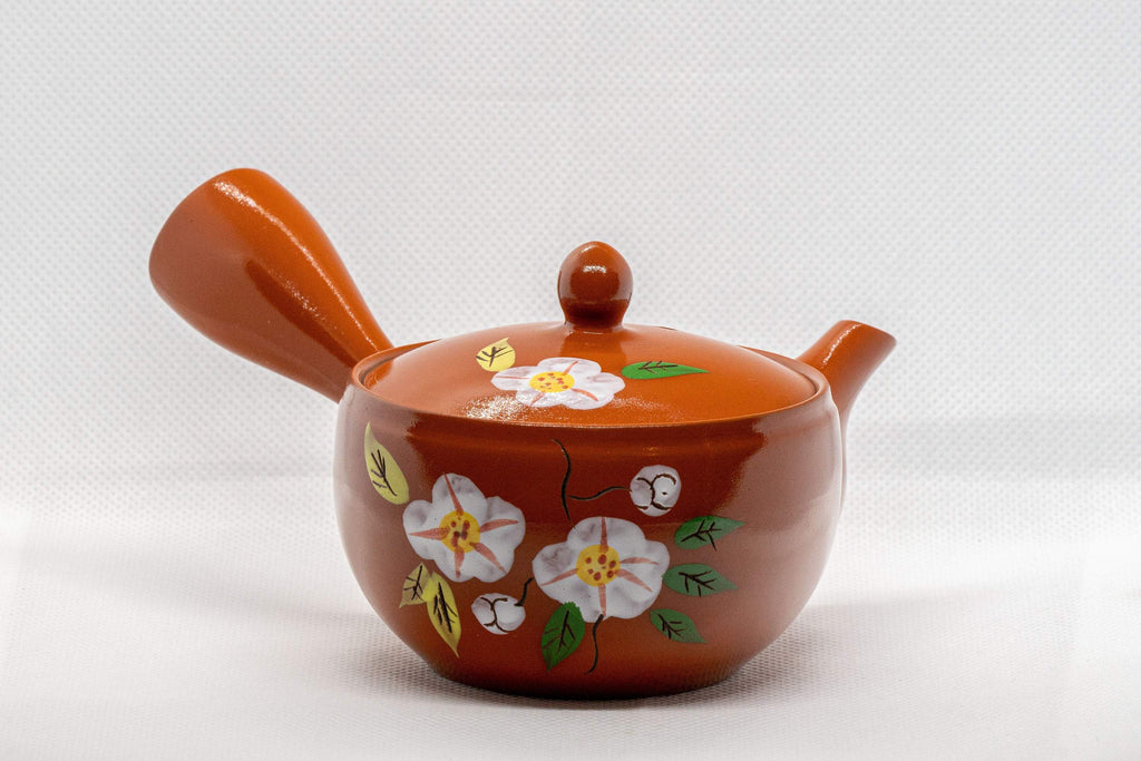 Japanese Kyusu - Plum Blossom Tokoname-yaki Teapot - 170ml