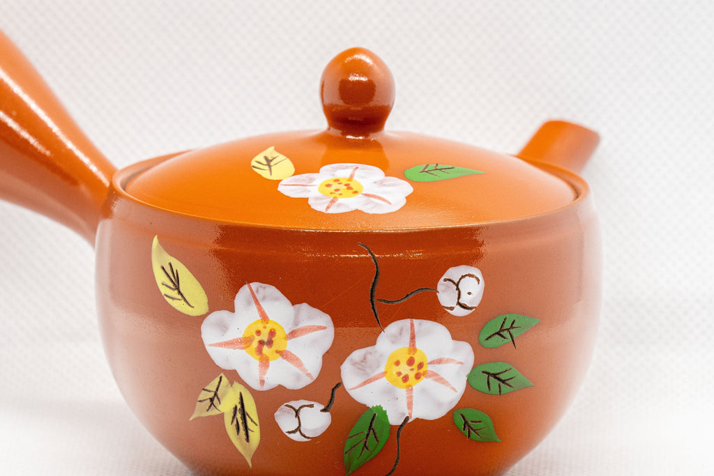 Japanese Kyusu - Plum Blossom Tokoname-yaki Teapot - 170ml