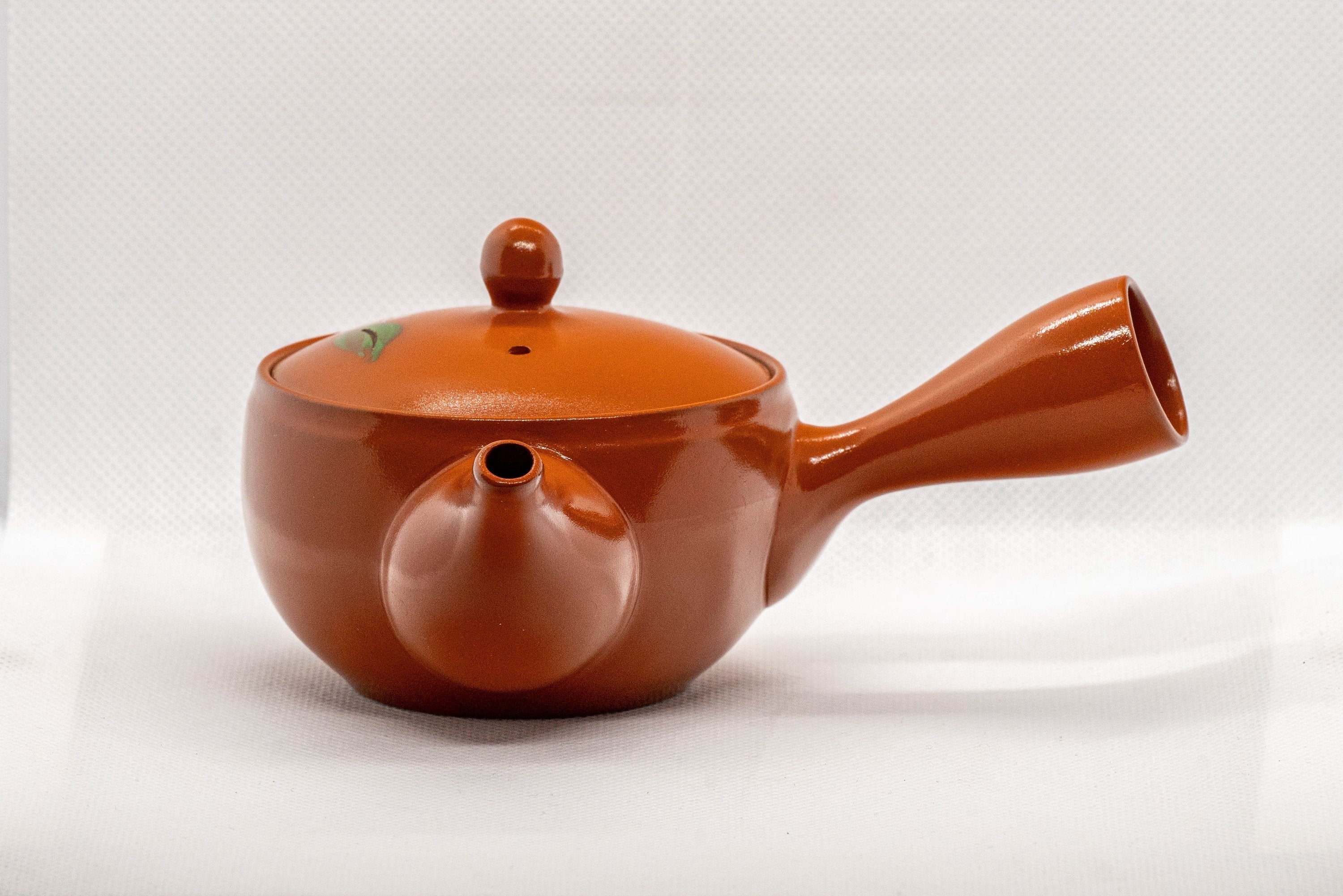 Japanese Kyusu - Peach Blossoms Tokoname-yaki Teapot - 170ml
