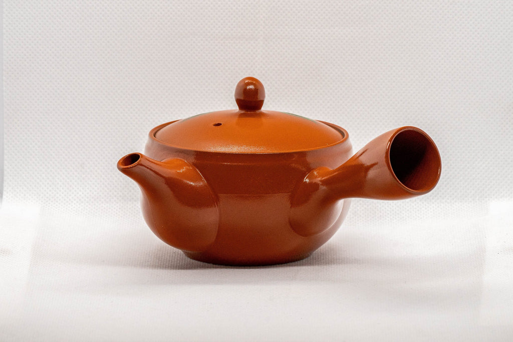 Japanese Kyusu - Peach Blossoms Tokoname-yaki Teapot - 170ml