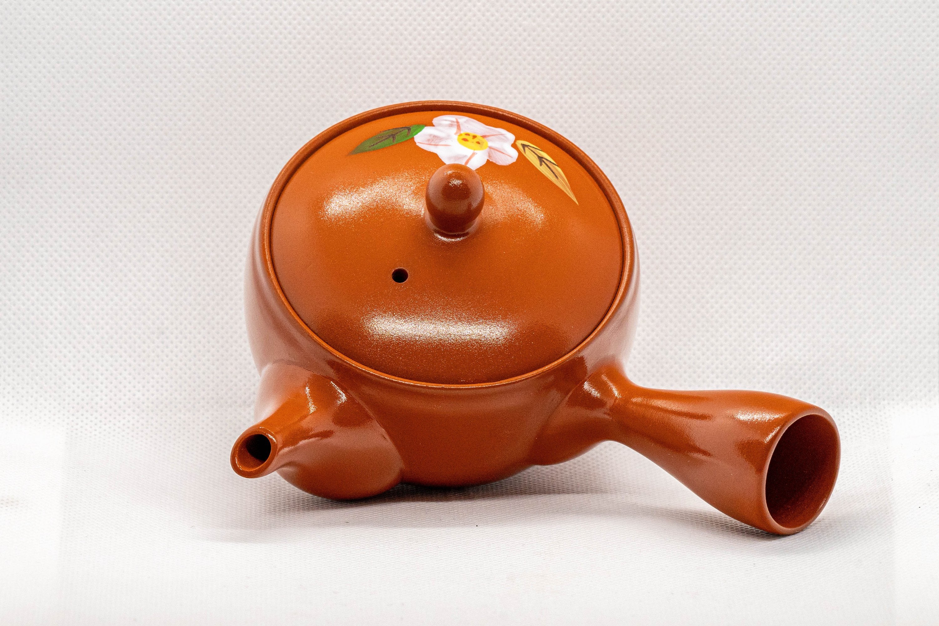 Japanese Kyusu - Plum Blossoms Tokoname-yaki Teapot - 175ml