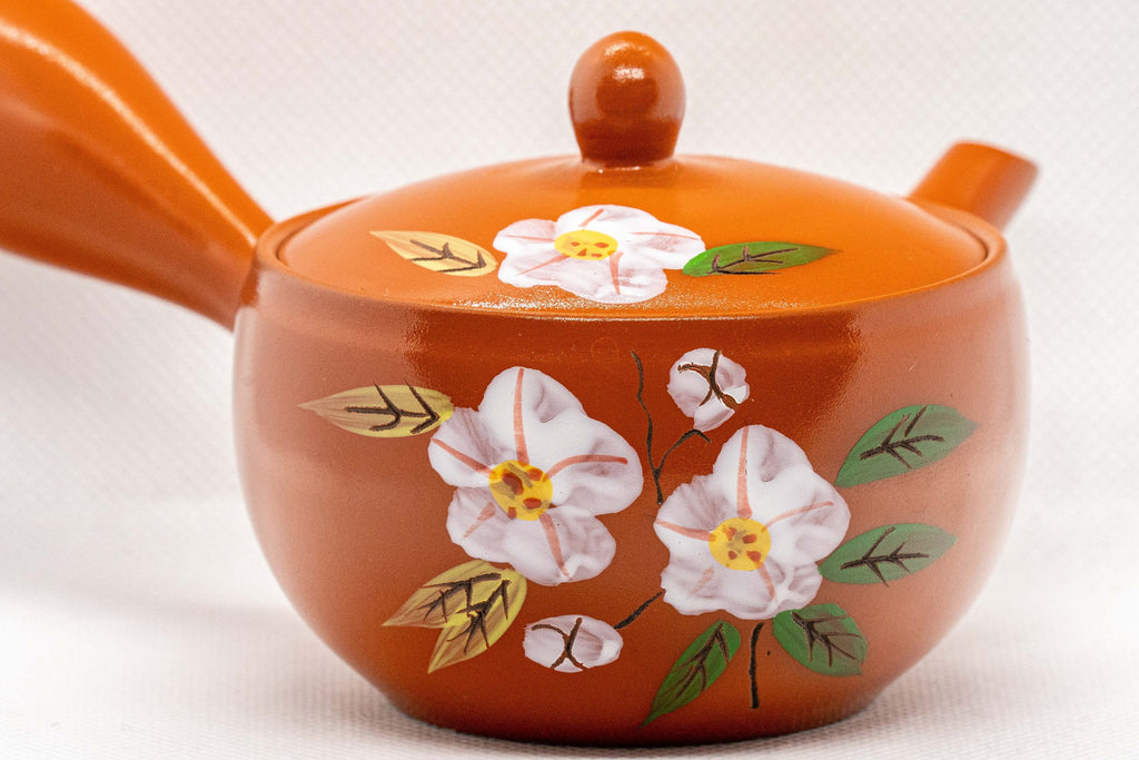 Japanese Kyusu - Plum Blossoms Tokoname-yaki Teapot - 175ml
