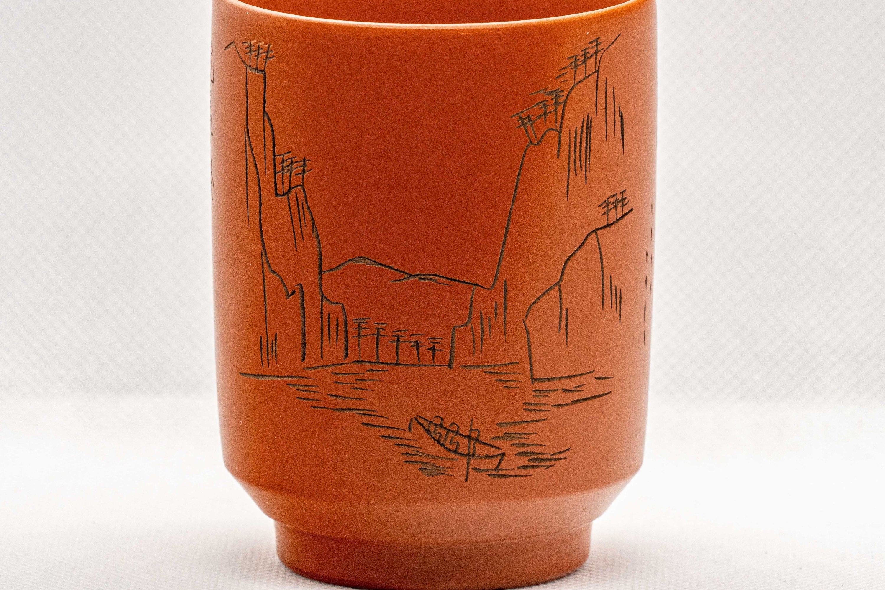 Japanese Teacup - Mountainous Tsutsu-gata Tokoname-yaki Yunomi - 150ml