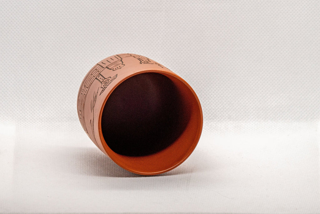 Japanese Teacup - いわぎん Iwagin Tsutsu-gata Tokoname-yaki Yunomi - 150ml