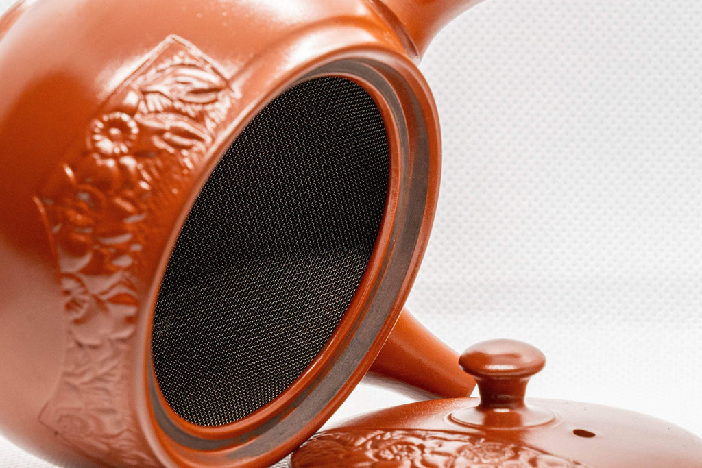 Japanese Kyusu - Floral Tokoname-yaki Teapot - 275ml